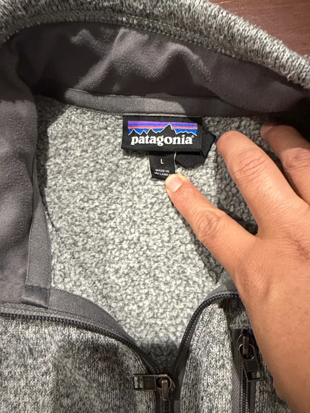 Patagonia Heather Gray Full-Zip Fleece Jacket - Picture 2 of 4